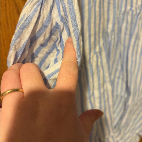 Vineyard Vines Jet Stripe Tiered Linen Dress - Picture 5 of 7